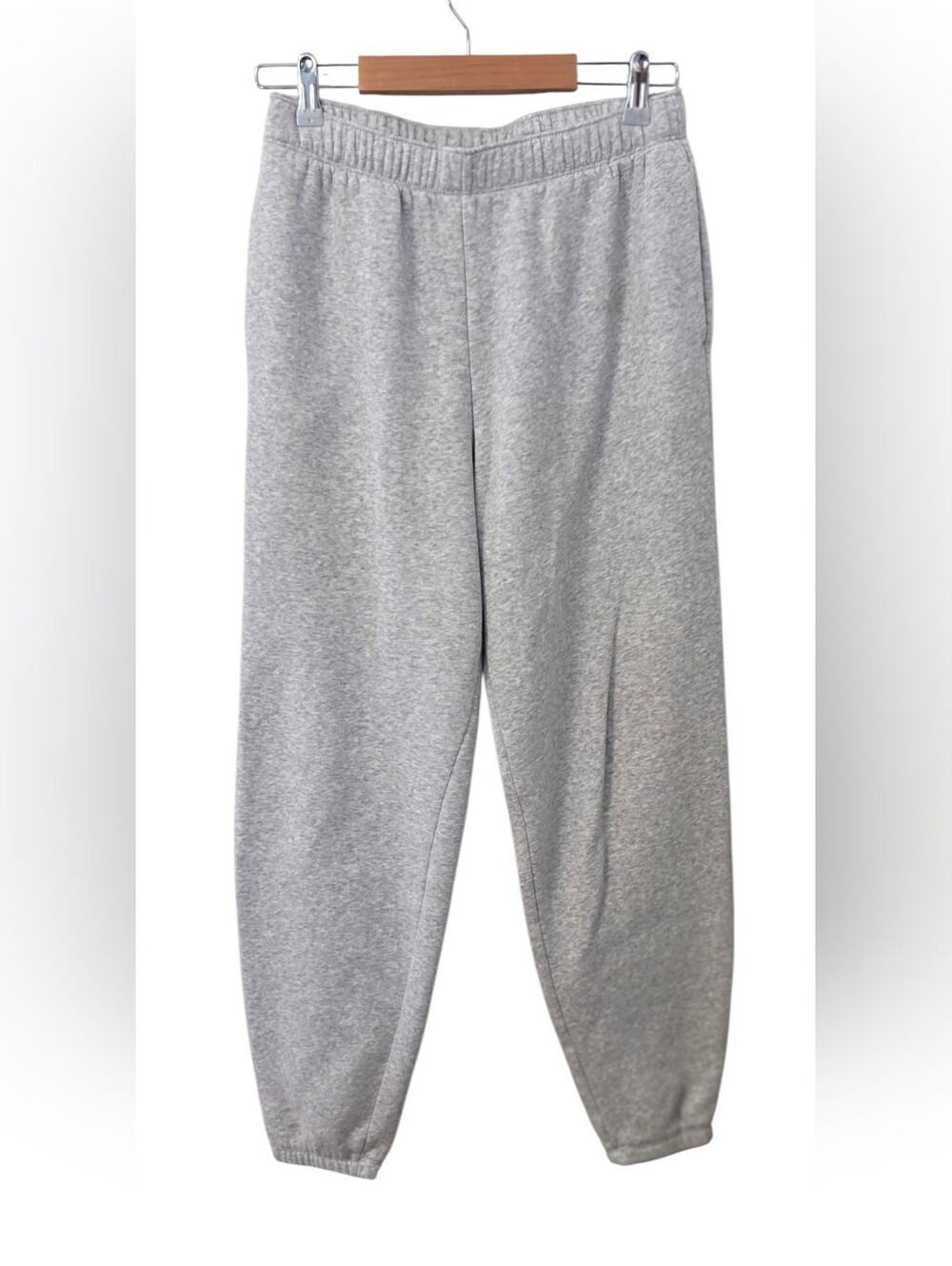 Target Gray Heather Fleece Jogger Sweatpants Women’s Small Elastic Waist